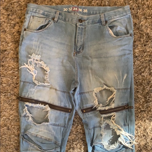 34X32 COMBO🚨a LOT of ripped effects & zippers! - Picture 4 of 4